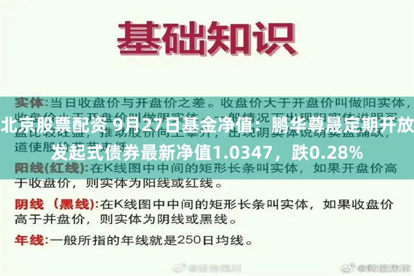 北京股票配资 9月27日基金净值：鹏华尊晟定期开放发起式债券最新净值1.0347，跌0.28%