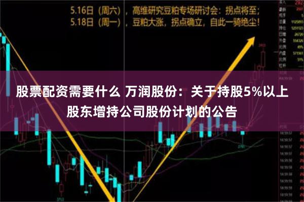 股票配资需要什么 万润股份：关于持股5%以上股东增持公司股份计划的公告